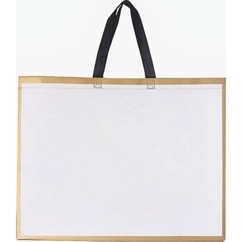 1PC Large Capacity Fabric Grocery Bag Reusable Non-Woven Foldable Eco Shopping Bag Storage Tote