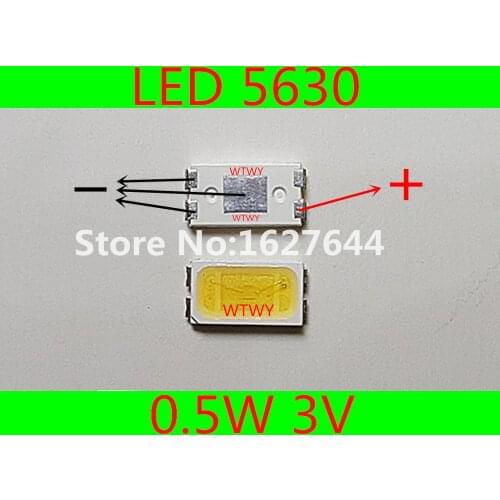 1000pcs OSRAM LED 5630 LED Backlight TV High Power 0.5W 3V LED Backlight Cool white For LED LCD TV Backlight Application