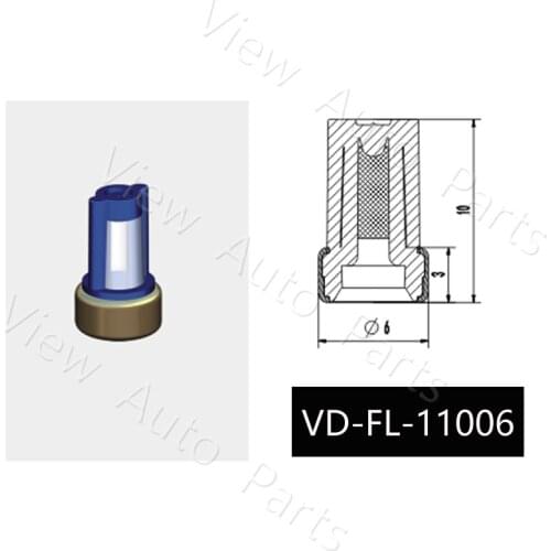 1000pcs Fuel injector micro filter top feed mpi auto parts Size 6x3x10mm VD-FL-11006