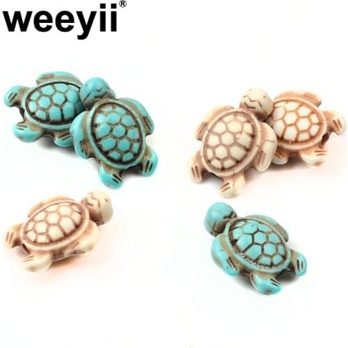 14x18mm Turtle Shape Turquoises Natural Stone Beads Loose Spacer Beads For DIY Fashion Charms Bracelet Necklace Jewelry