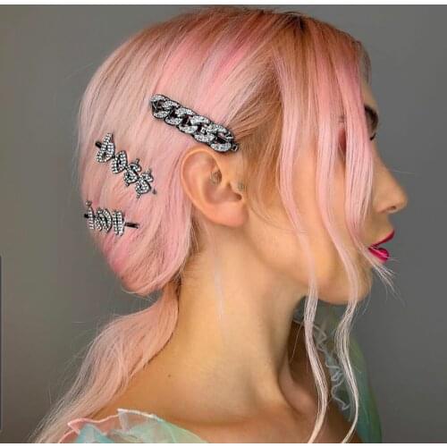 2PCS/Set "Boss&Icon" Gothic Word Hairclips Popular Letters Hair Pins Fashion Headwear Hair Jewelry Hair Accessories WHOLESALE