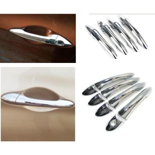 8Pcs/Set ABS Chrome Door Handle Cover Trim Sticker for Hyundai Tucson Ix35 2009 2010 20112012 2013 2014 Car styling Accessories