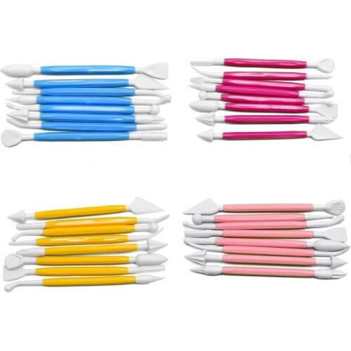 8Pcs/Set Cake Mold Carving Food Flower Sugar Cutter Shaping Fondant Cake Art Carving Decoration Tool Baking Supplies