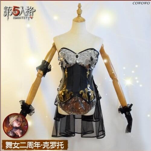Anime! Identity V Animal Trainer Dancer 2nd Anniversary Clotho Suit Sexy Dress Uniform Cosplay Costume Halloween Party Outfit