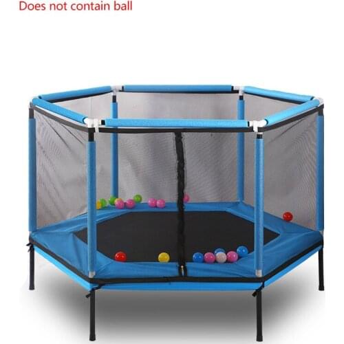 2566 Household Jumping Bounce Bed Protecting Net Equipped Indoor Childrens Trampoline Bouncing Bed Interactive Games Fitness