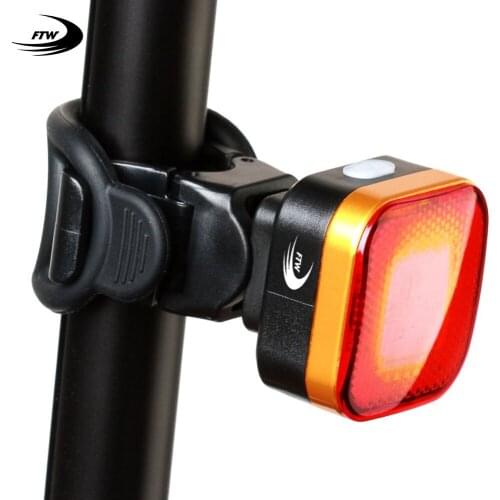 FTW Bike Tail Light USB Rechargeable for MTB Road Bicycle Rear Back Light Waterproof Night Cycling safety warning LED Lamp TL224