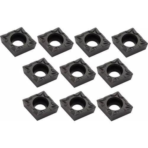 Good 10pcs CCMT060204/08 RP9225B CNC Carbide Inserts Blades External Lathe Turning Tool For Stainless Steel cutter