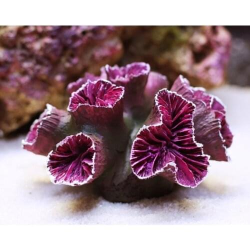 Artificial Coral Lifelike Fake Coral Ornaments Aquarium Decorations Polyresin Simulation Coral for Fish Tank Decoration L69B