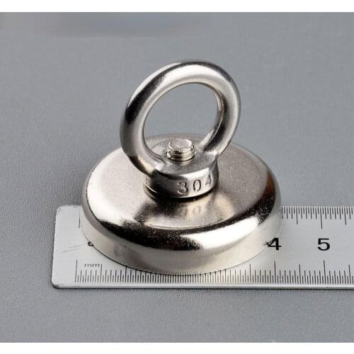 1PC Strong Neodymium Magnet Super Powerful Search Magnets Hook Power Magnetic Material Fishing Salvage Permanent NdfeB Holder