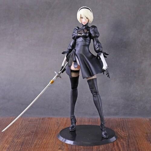 NieR Automata YoRHa No.2 Type B 2B / YoRHa No.9 Type S 9S / Kaine PVC Figure Toy NieR Model Collection