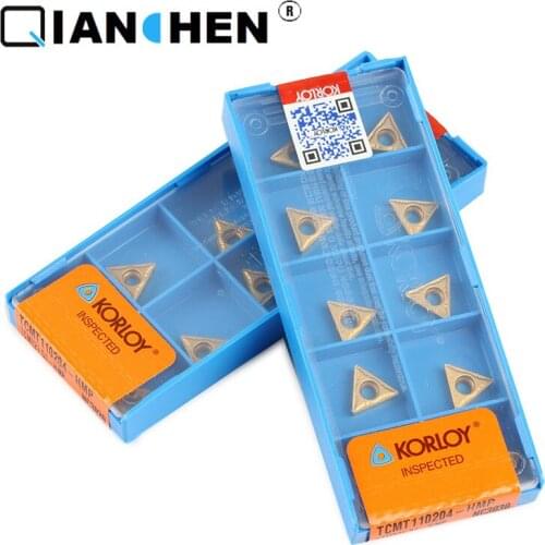 Genuine original high quality high-performance Korea Korloy TCMT110204-HMP NC3030 (10pcs/lot) CNC industry turning tool inserts