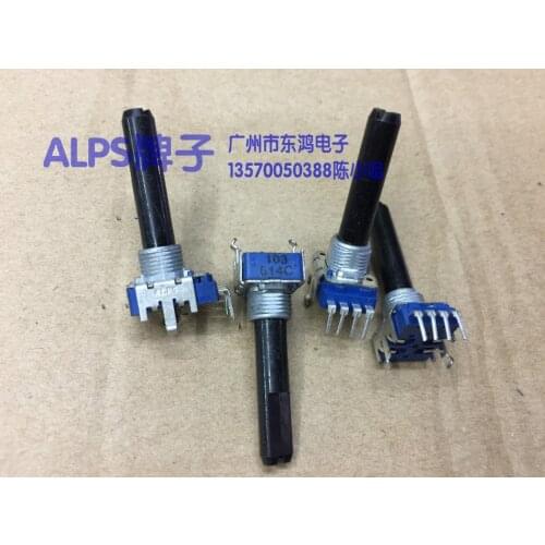 2PCS/LOT ALPS Alpine type RK11 potentiometer, 10K axis long, 30mm bag, 4 lines of Gong pattern