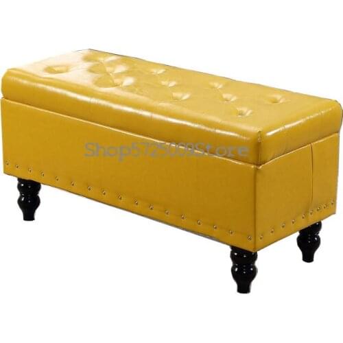 European Style Shoes Changing Stool Storage Sofa Stool Fitting Room Storage Bench Bench Bench Bench Footstool Household Bed End