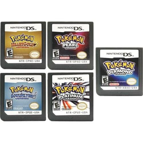 Pokemon series diamond heart Pearl Platinum shoes silver DS Nintendo game machine card game machine English card giet DS 3DS NDS