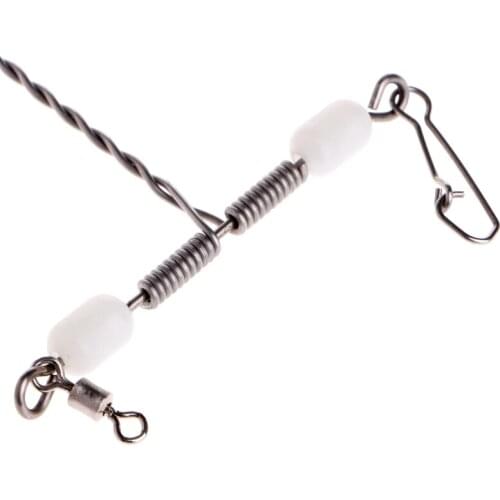 Stainless Steel Luminous Beads Balance T-shape Swivel Snap Fishing Connector New B36F