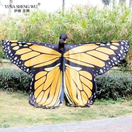 New Kids Belly Dance Costume Accessories Colorful Butterfly Wings Bellydance Wings Stage Performance For Child No Sticks