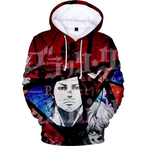 Hot Anime Black Clover 3D Hoodies Mens Leisure Fashion Casual Anime Hoodie Harajuku Sweatshirt 3D Print Black Clover Streetwear