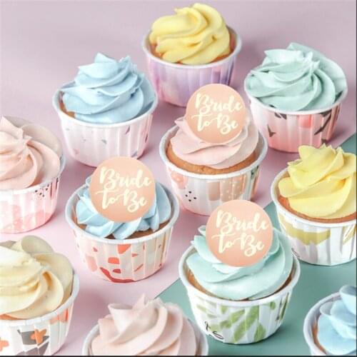 Party Decoration 5cm Round Gold/silver Cake Decoration Bride To Be Rose Gold Letter Baking Tools Cake Topper Wedding Decoration