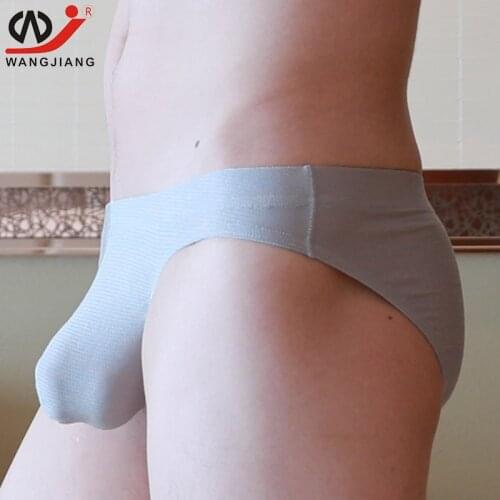 WJ Calzoncillos Hombre Mens Triangle Panties Solid Color Sous Vetement Homme Cuecas Mens Low Waist Mens Underwear China Cotto