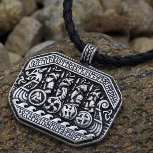 Youe shone Men Vikings Solider Battlebattlefield Amulet Pendant Necklace Nordic Talisman