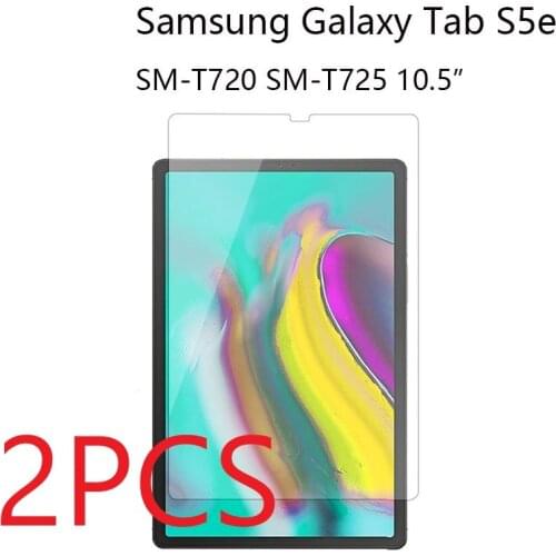 2PCS Screen Protector for Samsung Galaxy Tab S5e 10.5 2019 T720 T725 Tempered Glass Film for SM-T720 SM-T725 10.5" Tablet Glass