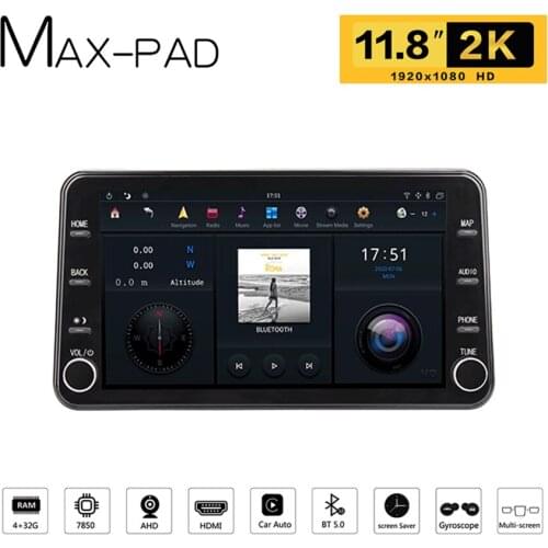 11.8 Inch MAX-PAD For 2019 2020 Nissan Sylphy Streaming Media Navigation 4K HD Video Playing Screen PX6 Car Multimedia Player