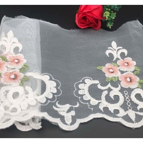 30Yards Lace Trim Floral Wedding Embroidered Diy Handmade Patchwork Ribbon For Sewing Supplies Craft Girl Headbands