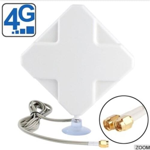 35dBi 4G Antenna 2*SMA-male Connector 4G Antenna square Antenna for huawei B593 B310 B525