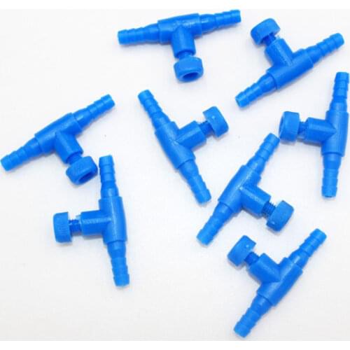 5pcs/lot 4mm 2/3 ways Aquarium Air Control Valve Aquarium Fish Tank Air Pump Connector Control Valve Air Pipe Tubes For Aquarium