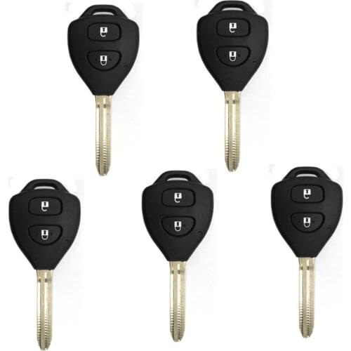 5pcs/lot XHORSE XKTO05EN T oyota Style Wired Universal Remote Key F lat 2 Buttons for VVDI VVDI2 Key Tool English Version