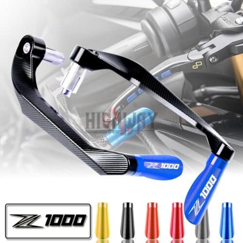 Motorcycle CNC Aluminum 7/8'' 22mm Brake Clutch Levers Guard Handlebar Protector For Kawasaki Z1000 Z 1000