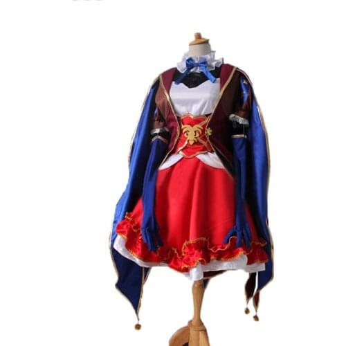 Anime Fate Grand Order Leonardo lily da Vinci Gothic party dress Cosplay costume full set with cape customize 11