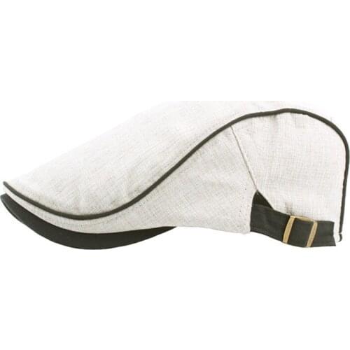 Berets Breathable Spring Summer Cap Men Women Linen Newsboy Flat Cap Male Female Artist Painter Beret Hat Beret Cap