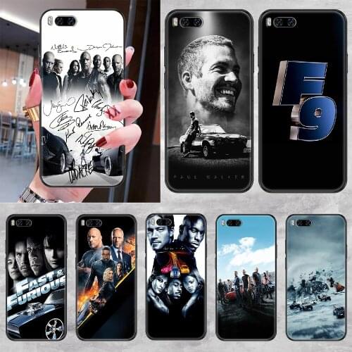 Fast and Furious Moive Phone case For Xiaomi Mi Max Note 3 A2 A3 8 9 9T 10 Lite Pro Ultra black luxury coque painting bumper