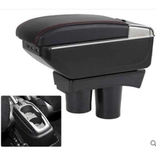 Leather Car Center Console Armrests Storage Box for Peugeot 301 / Citroen Elysee 2007~2016 Auto Interior Parts Free Shipping