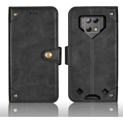 For Blackview BV9800 Pro Retro Magnetic Flip Wallet Leather Capas Case For Blackview BV9800Pro Cover Unique Metal Buckle Design