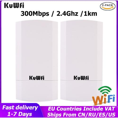 2PCS/Lot 300Mbps Wireless Router Outdoor 1KM P2P Wireless Bridge/Wifi Repeater Supports WDS Function No Setting with LED Display