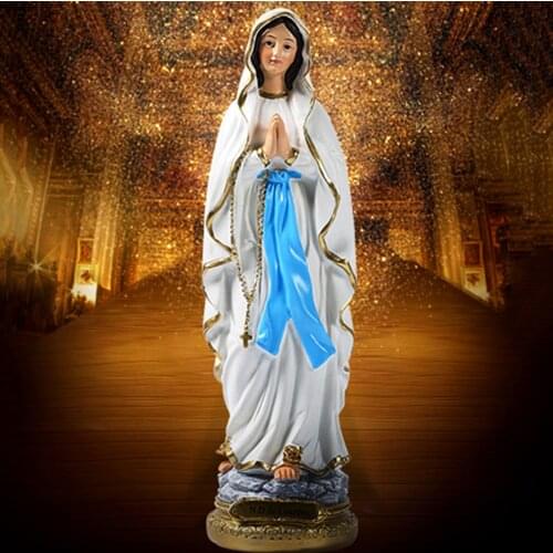 Our Lady of Grace The Blessed Virgin Mary Figure Handmade Religious Gift Home Decoration