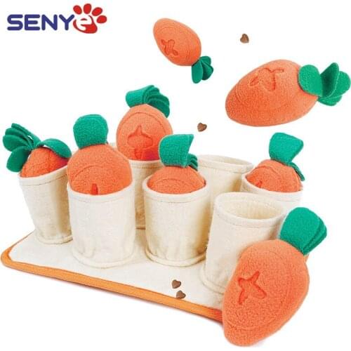 Pulling Carrot Game IQ Educational Dog Toy Pet Slow Food Leaking Food Training Play Sniff Pet Toy Supplies