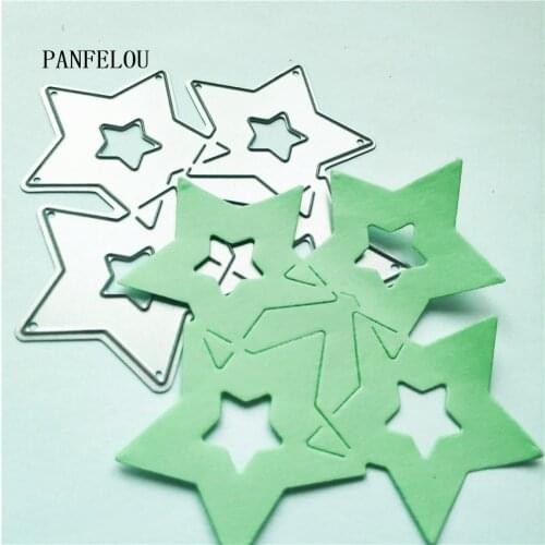 PANFELOU The stars darts metal craft paper die cutting dies Scrapbooking/DIY Easter wedding Embossing mould cards