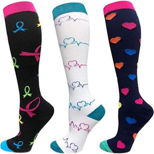 Anti Fatigue Compression Socks For Varicose Veins Fit For Rugby Hockey Golf Hiking Running Travel Flight Men socks 1 Pair