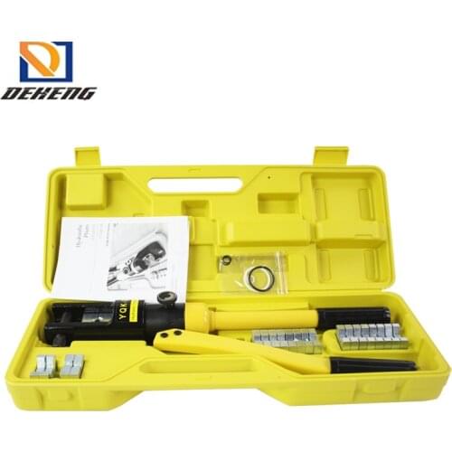 Cabo hidráulico talão crimper ferramenta de friso 10-300mm2 bateria elétrica terminal cabo fio kit ferramenta