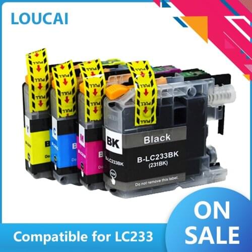 Compatible ink cartridge For brother LC 233 DCP-J562DW DCP-4120DW MFC-J480DW MFC-J4620DW ink cartridge LC233 full ink