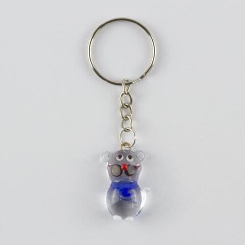 Cat Figured Glass Keychain