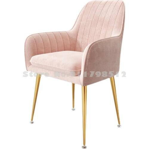 Net red ins chair makeup chair girls cute bedroom backrest home dressing table nail stool modern minimalist