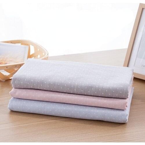 Print Cotton Sewing Fabric Soft Crepe Double Layer Gauze Cloth for Pajama Dress Baby Fabric Saliva Towel Diy Handmade Material