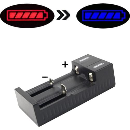 Universal 2 slot Battery USB Charger Smart Chargering 3.7V for 18650 Charger Rechargeable Batteries Li-ion 18650 26650 14500