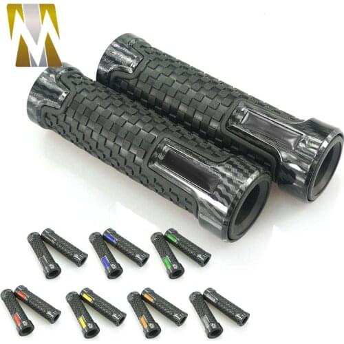 Motorcycle Universal Accessories Handlebar Handgrip Handle Bar Hand Grips 22mm Rubber Gel Moto For Yamaha Kawasaki KTM KYMCO Red