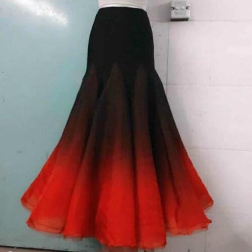 Adult Ballroom Dance Competition Skirt Flamenco Skirts Belly Dancing Suit Women Waltz Dancing Costumes Ballroom Dress DL6664