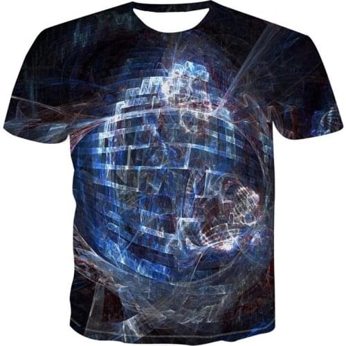 3D Funny Cool T-shirt Summer Fashion Mens Jacket Three-dimensional Cool Colorful Hip Hop Street Punk Casual Wear